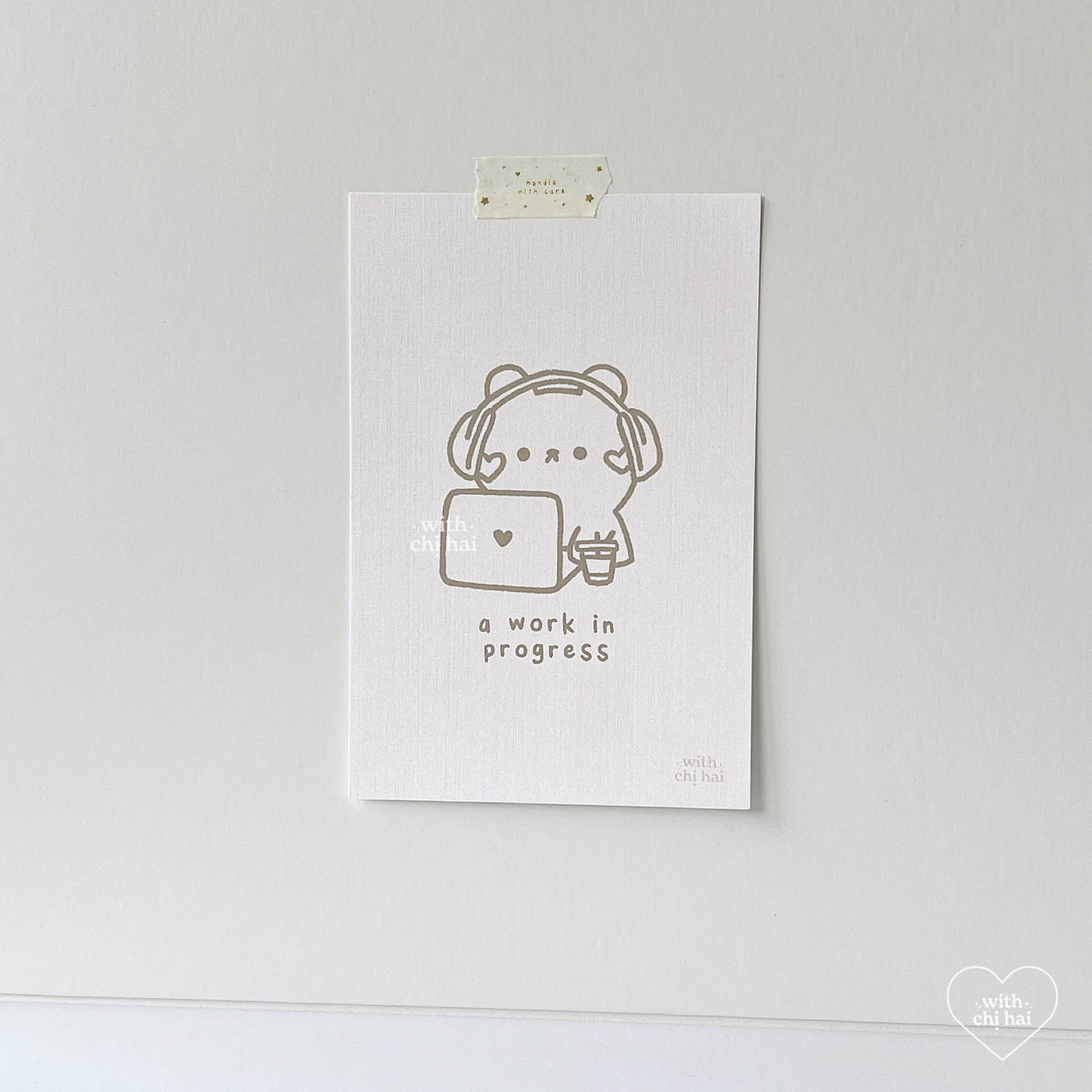 work in progress - art print (4x6 in)