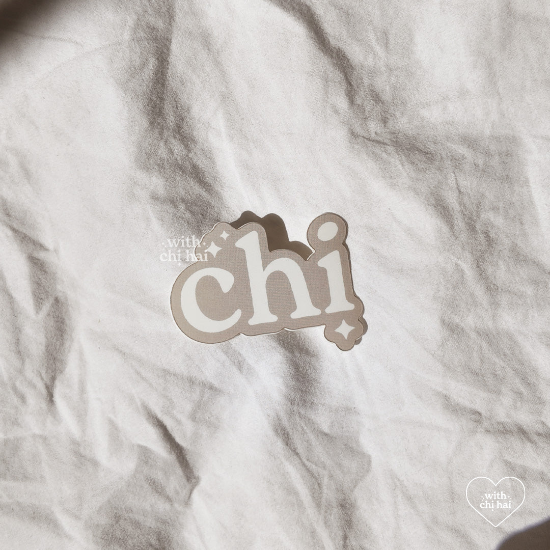 chi - vinyl sticker
