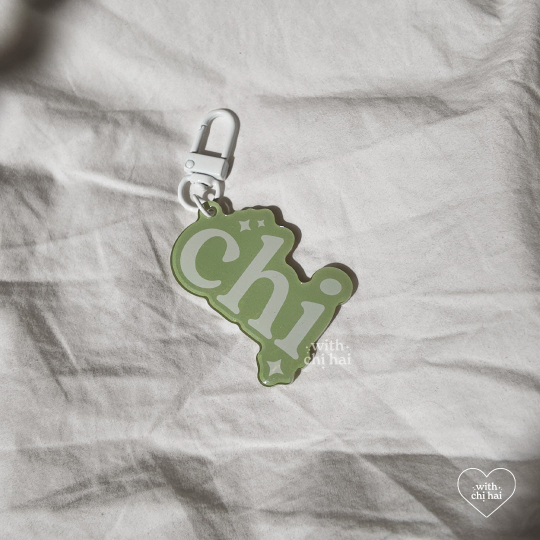 chi - acrylic keychain