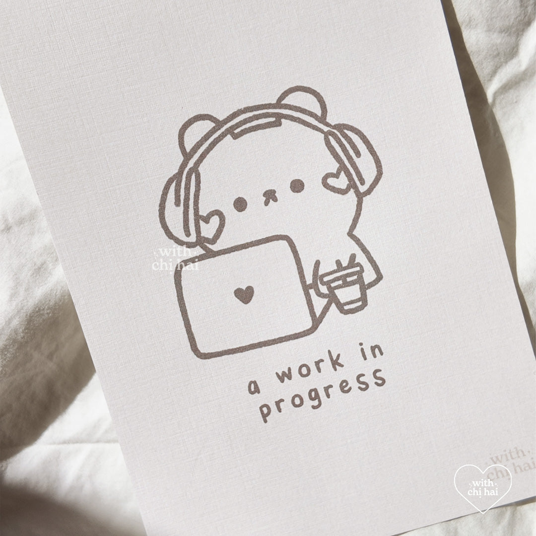 work in progress - art print (4x6 in)