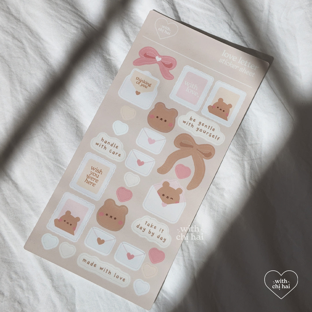 love letter - matte sticker sheet