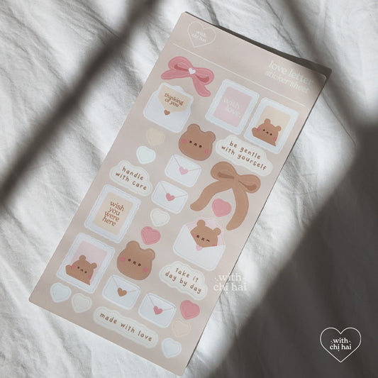 love letter - matte sticker sheet