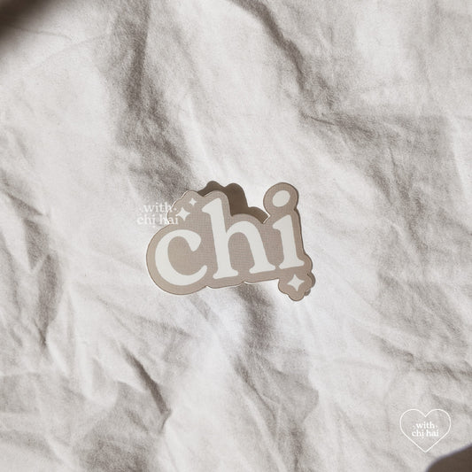 chi - vinyl sticker