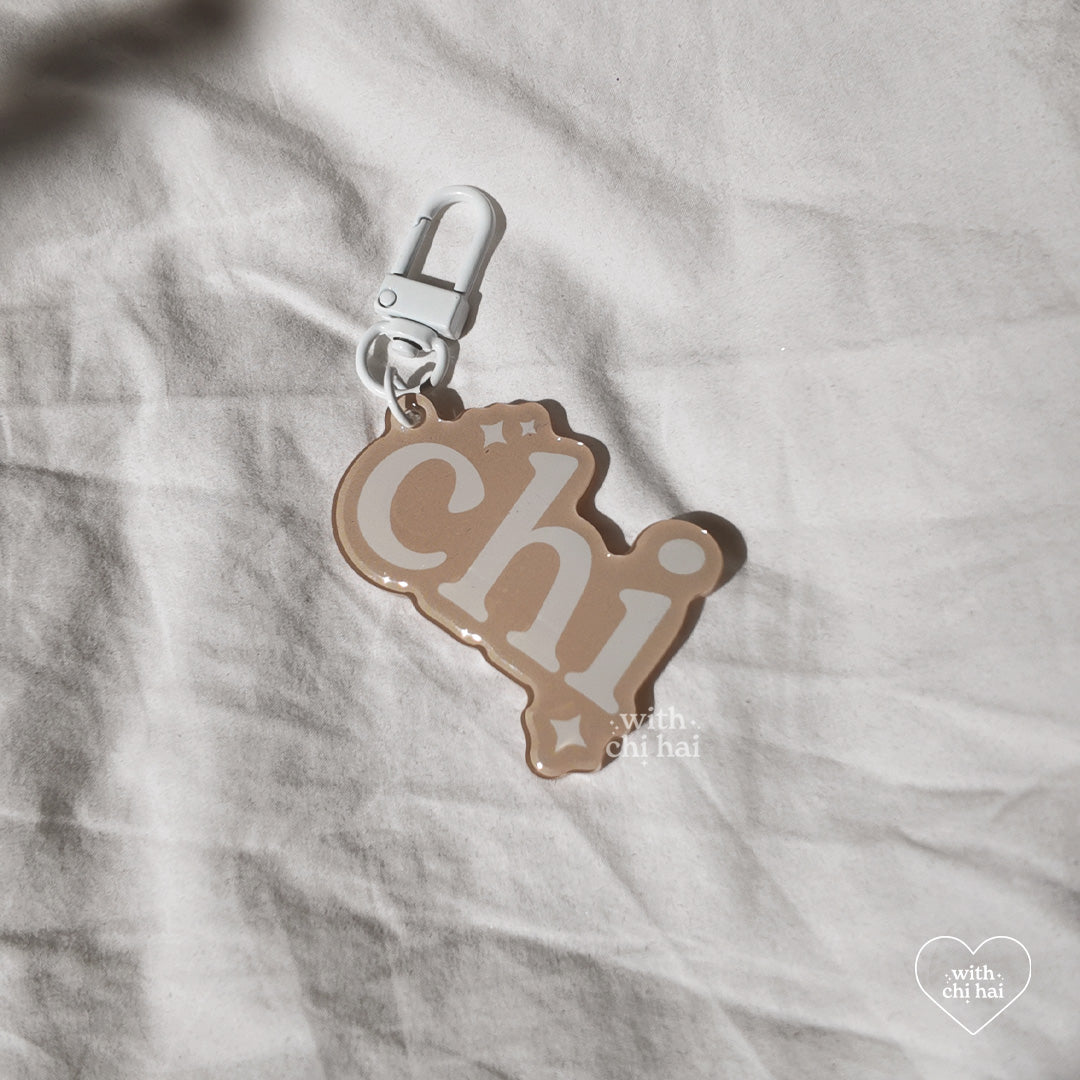 chi - acrylic keychain