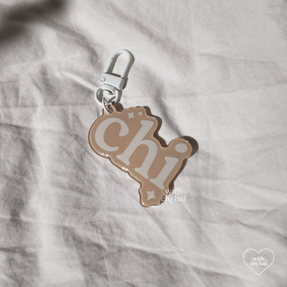 chi - acrylic keychain