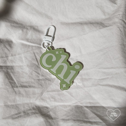 chi - acrylic keychain
