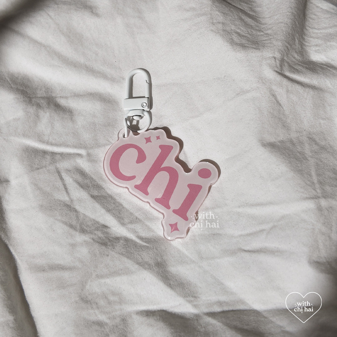 chi - acrylic keychain