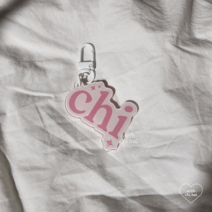 chi - acrylic keychain