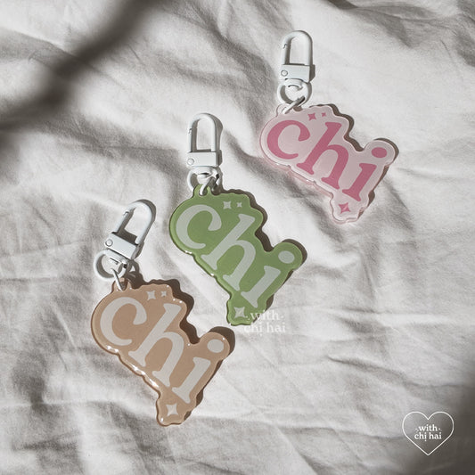 chi - acrylic keychain
