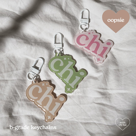 OOPSIE: chi - acrylic keychain (discounted)